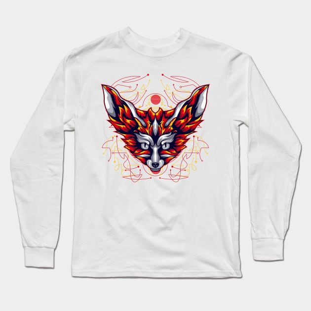 fox cartoon Long Sleeve T-Shirt by SHINIGAMII